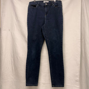 Women's Ellen Tracy Blue Mid Rise Skinny Jeans Size 10